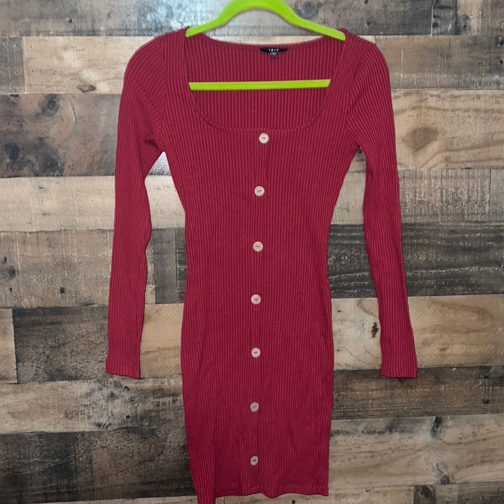 NWOT Iris red mini dress